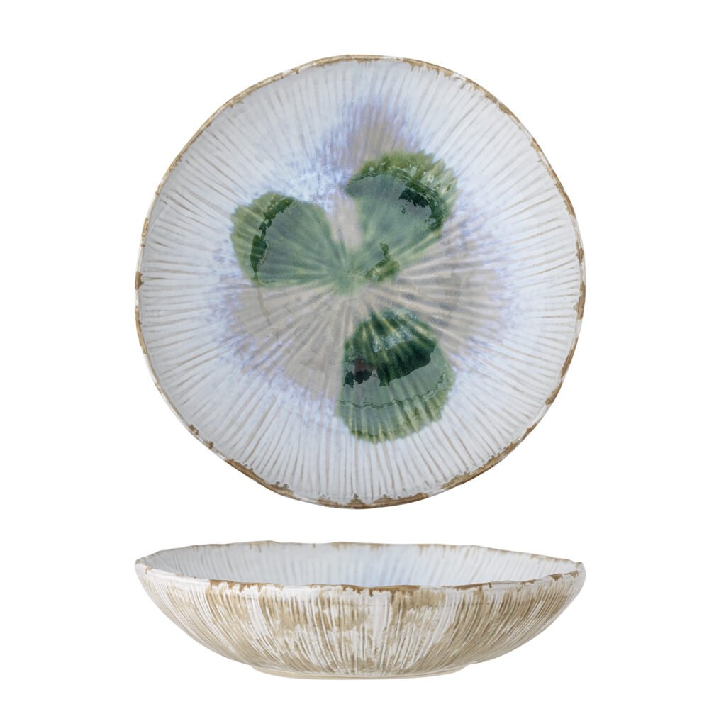 Mati Bowl, Green, Stoneware