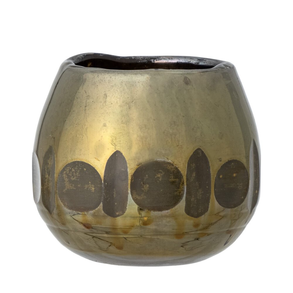 Ivalo Votive, Gold, Glass