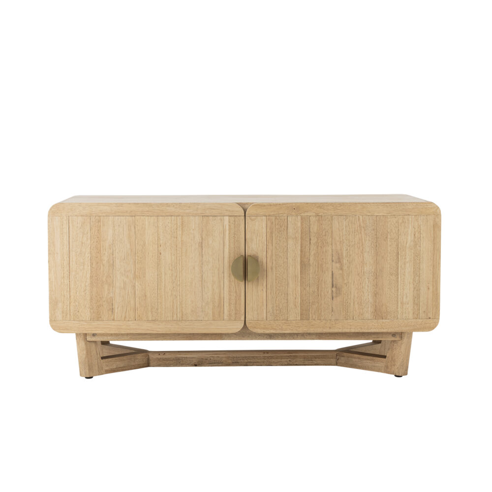 Serrone Cabinet, Nature, Rubberwood