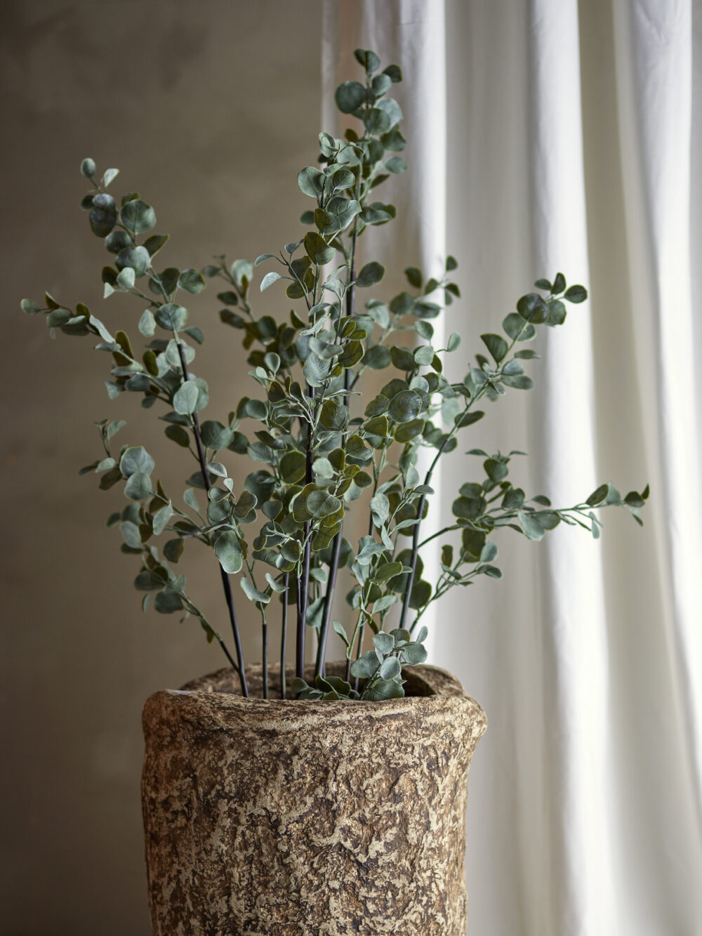 Eucalyptus Plant, Green, Artificial Flowers - Image 2
