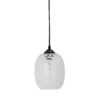 Gisele Pendant Lamp, White, Glass