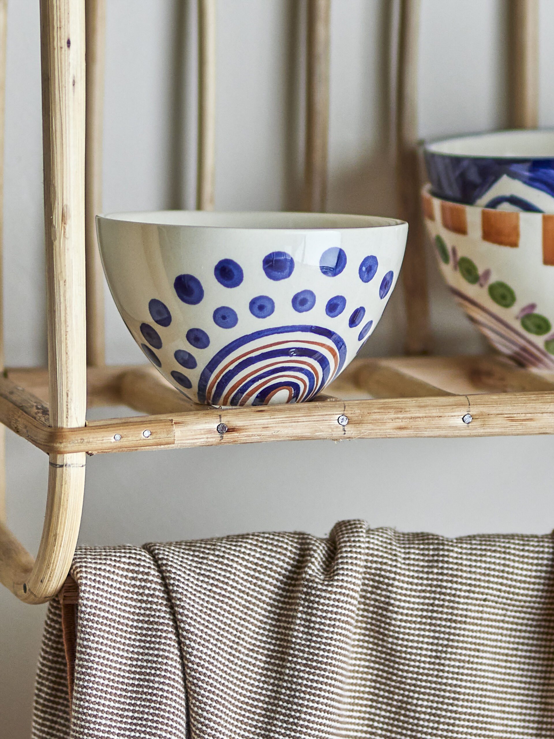 Shama Bowl, Orange, Stoneware - Image 3