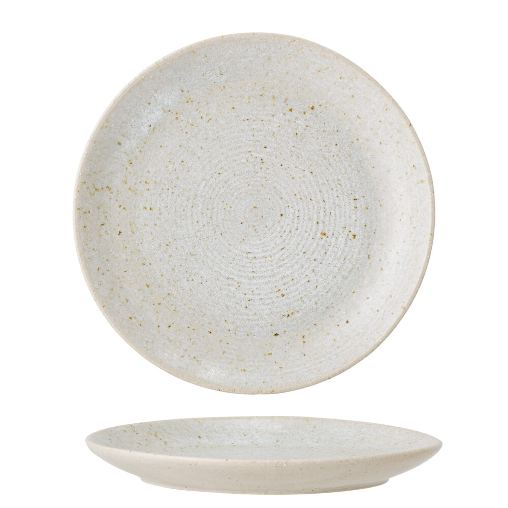 Taupe Plate, Grey, Stoneware - Image 3