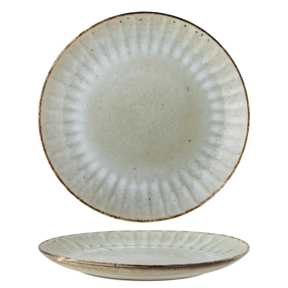 Fleur Plate, Nature, Stoneware