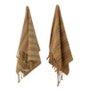 Elyza Kitchen Towel, Brown, Cotton