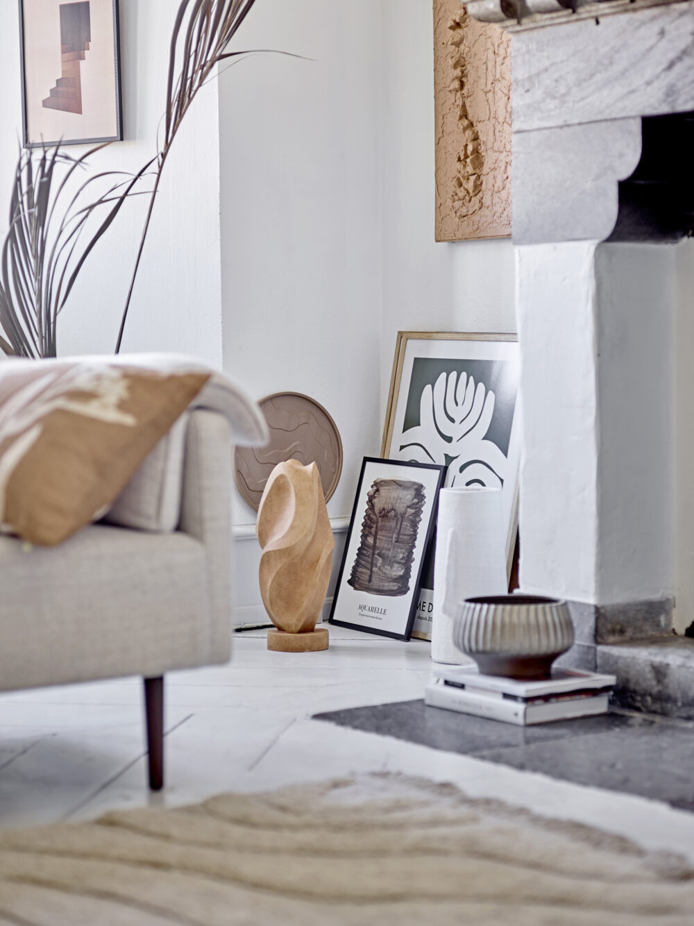 Assie Flowerpot, Grey, Stoneware - Image 3