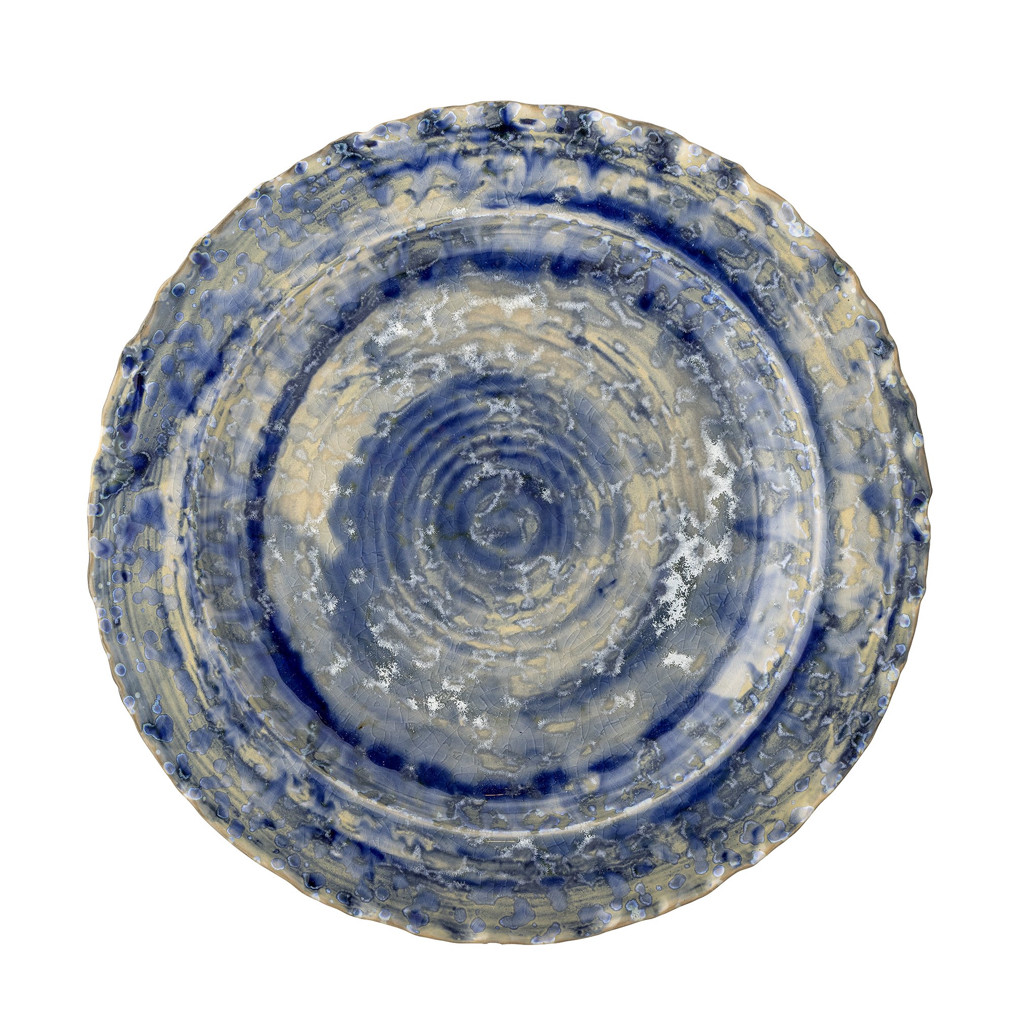 Rowan Serving Plate, Blue, Stoneware - Image 3