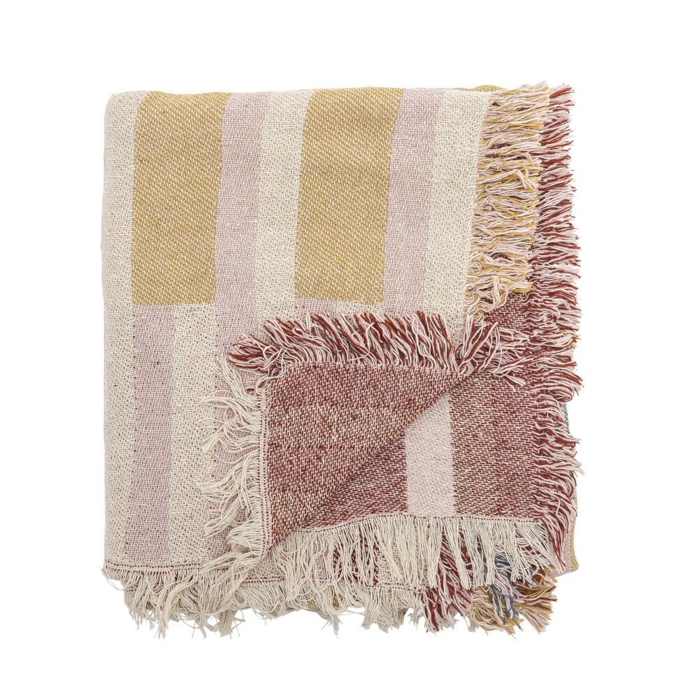 Lane Throw, Brown, Recycled Cotton