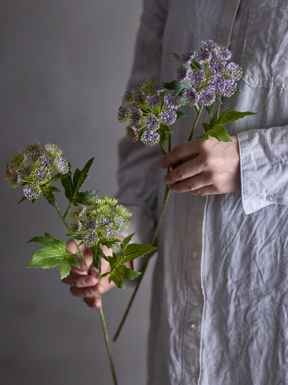 Throatwort Stem, Purple, Artificial Flowers - Image 3