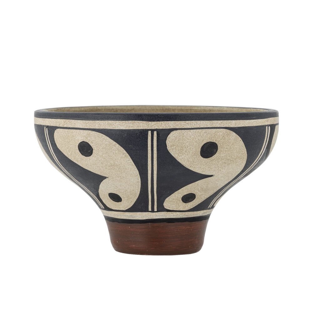 Elfrida Bowl, Black, Terracotta - Image 3