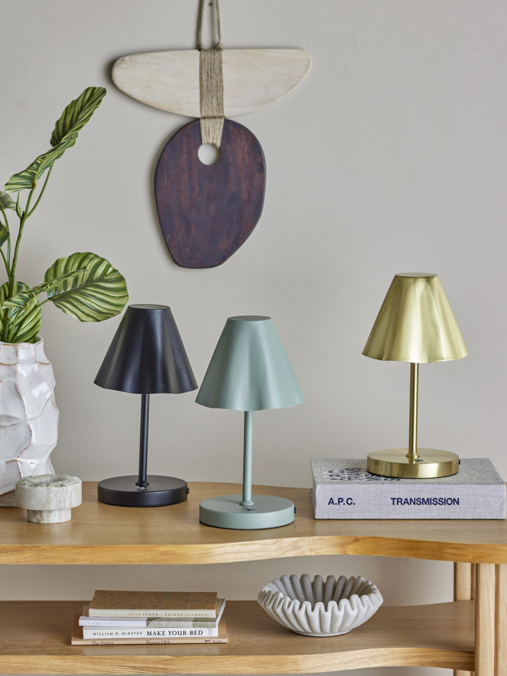 Lianna Portable Lampe, Rechargeable, Brass, Metal - Image 3