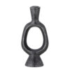Bijan Candle Holder, Black, Polyresin