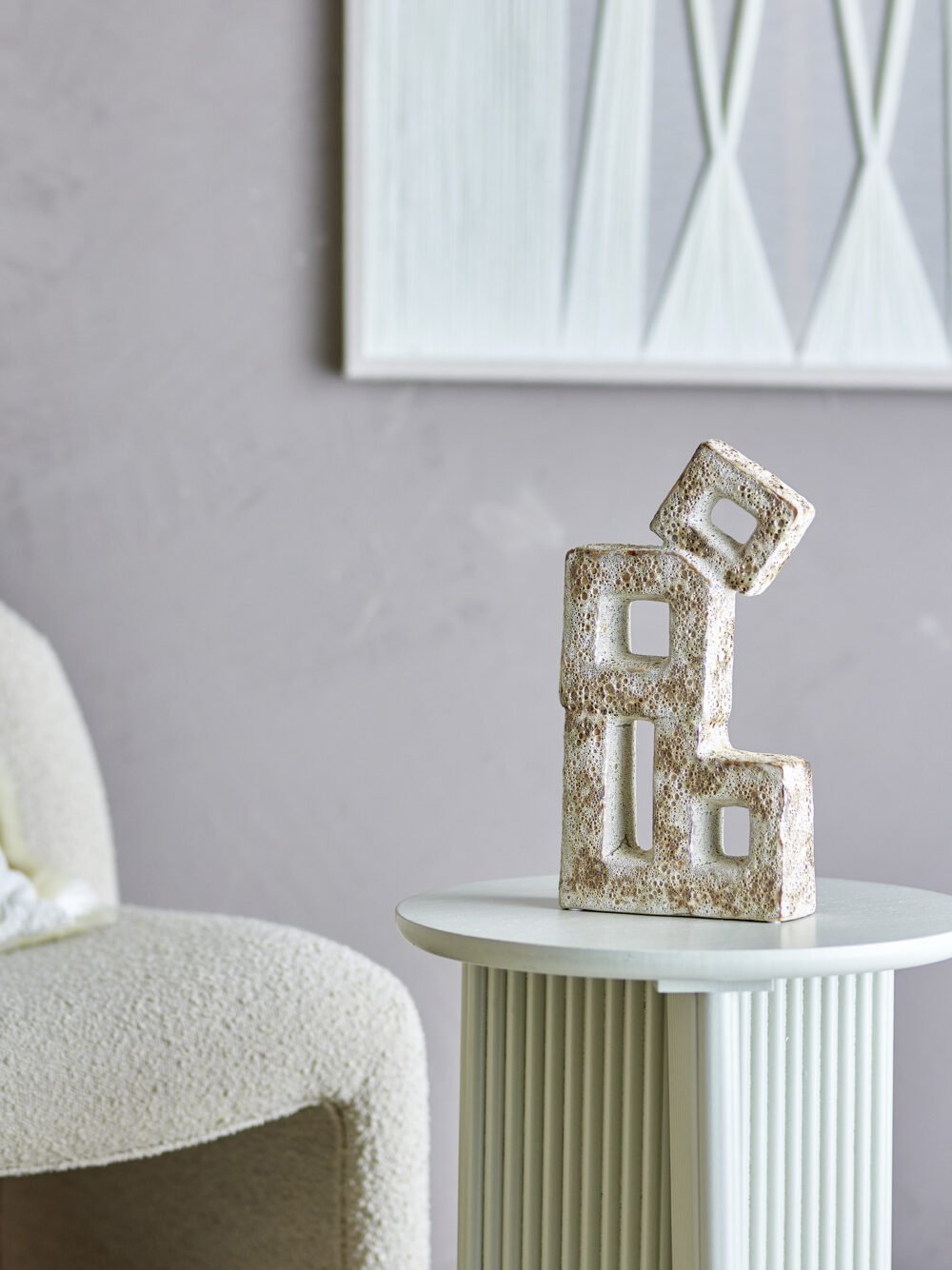 Caine Deco, White, Stoneware - Image 3