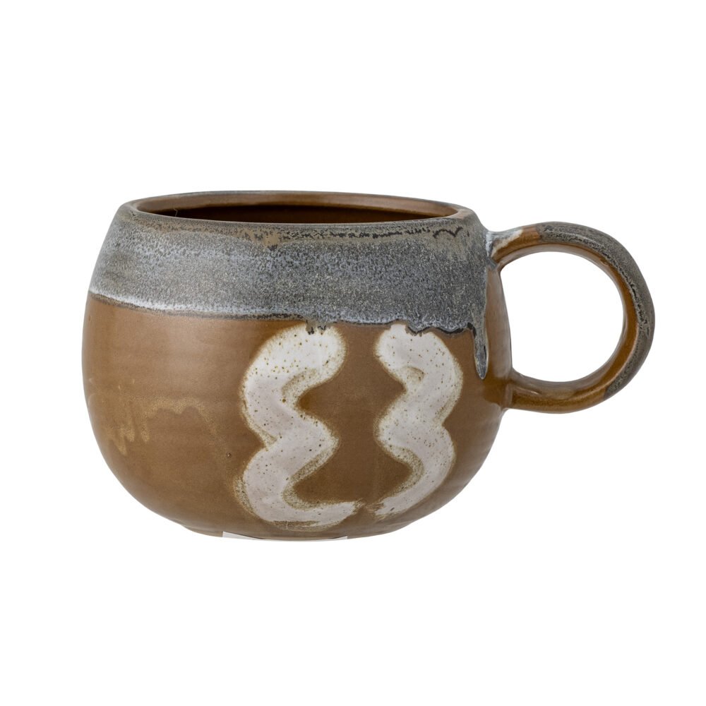 Senna Mug, Brown, Stoneware - Image 4