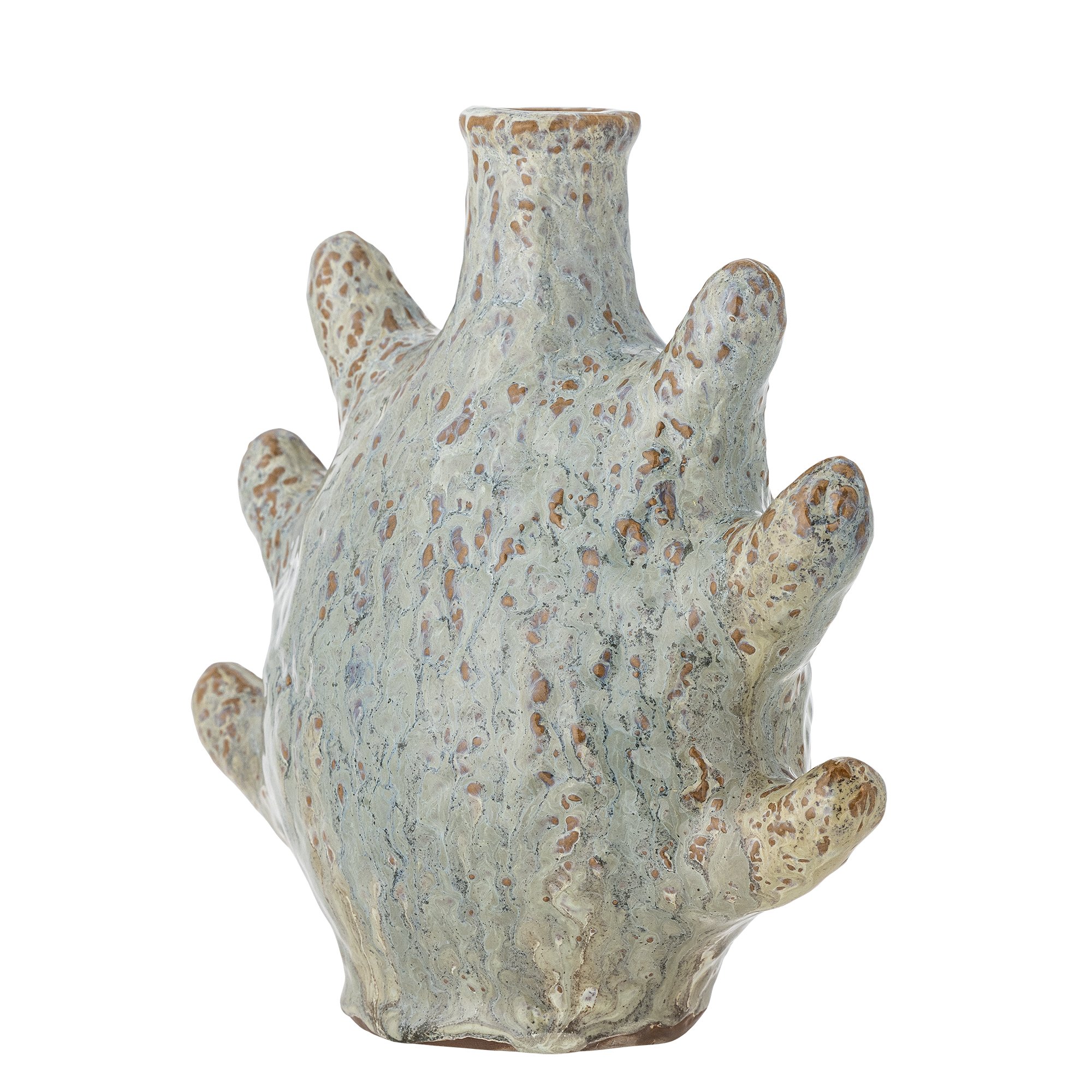 Bridget Candle Holder, Grey, Stoneware - Image 2
