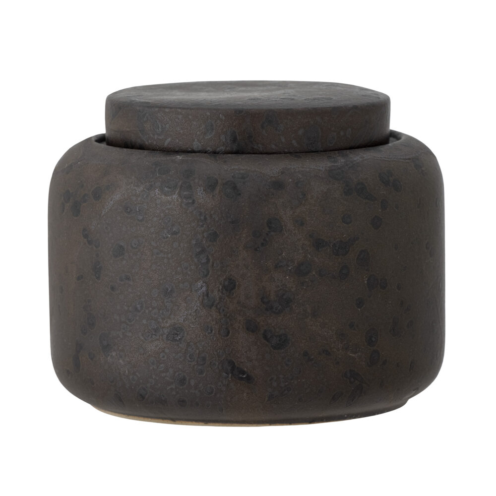 Chau Jar w/Lid, Brown, Stoneware