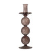 Daq Candle Holder, Purple, Glass