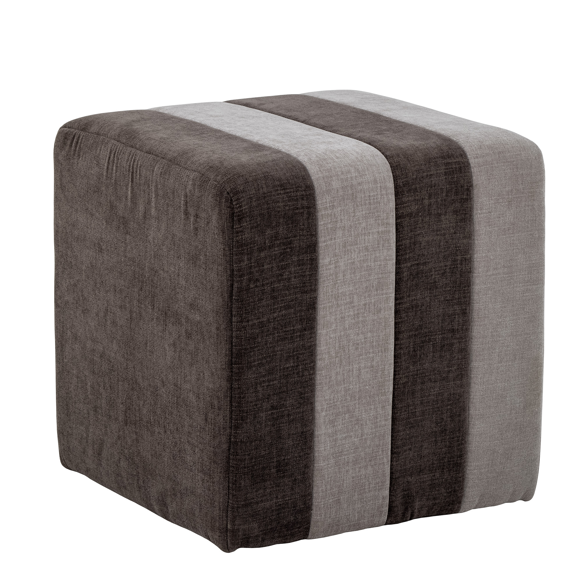 Flint Pouf, Brown, Polyester - Image 2