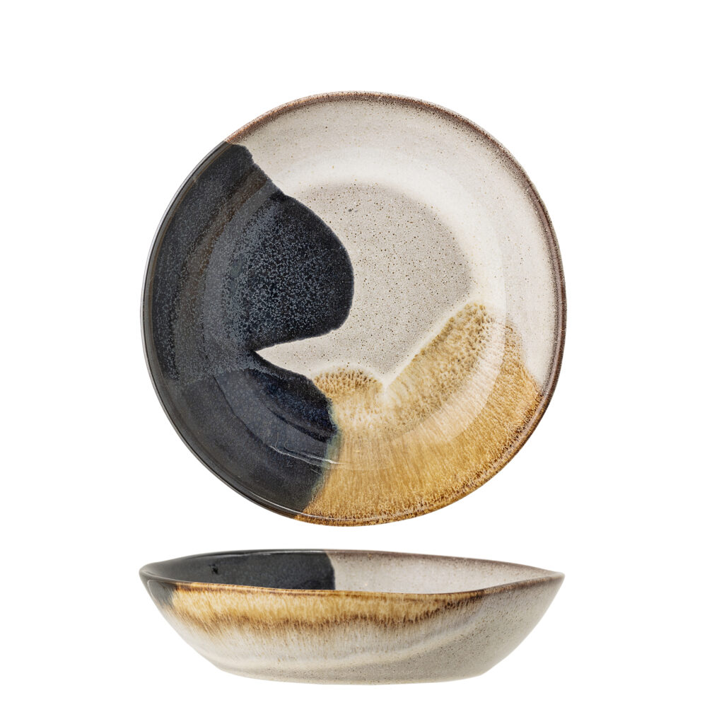 Jules Plate Deep, Grey, Stoneware