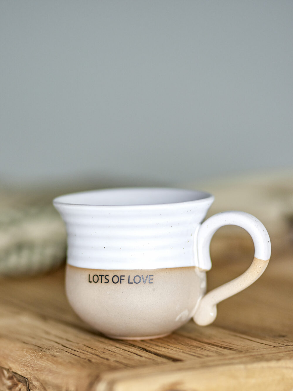 Claire Cup, White, Stoneware - Image 3