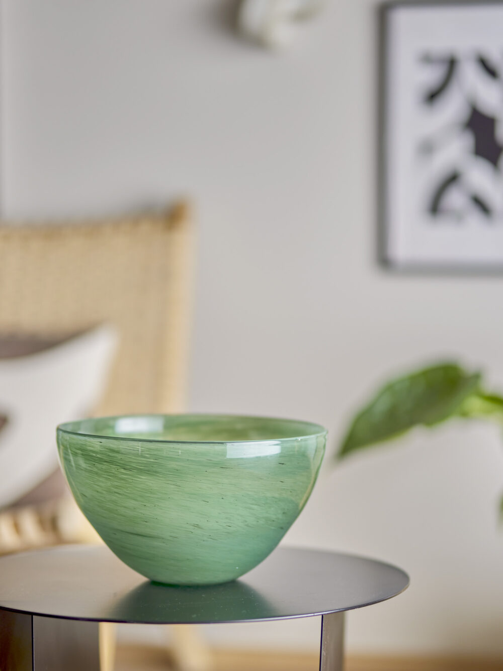 Esmaralda Bowl, Green, Glass - Image 5