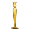 Dara Candle Holder, Yellow, Glass