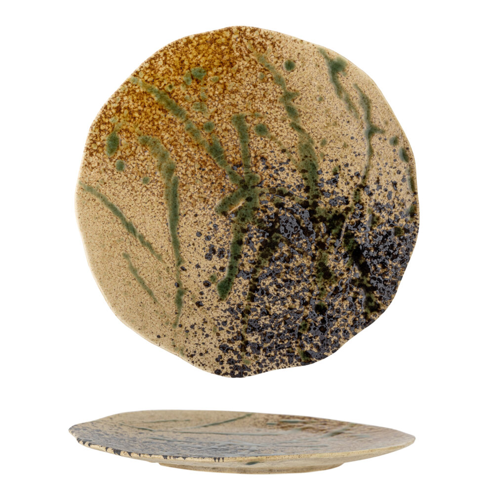 Larken Plate, Black, Stoneware