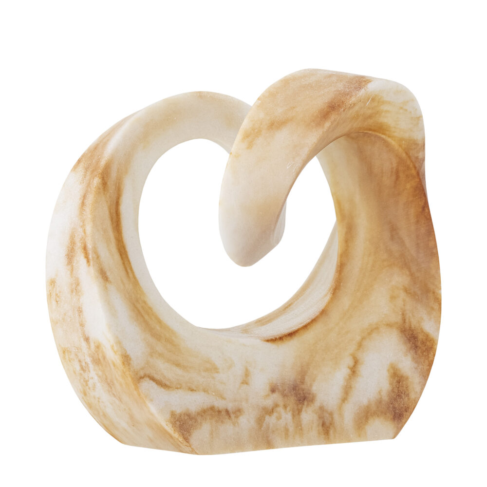 Swirl Deco, Brown, Polyresin - Image 3