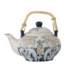 Myah Teapot w/Teastrainer, Blue, Stoneware