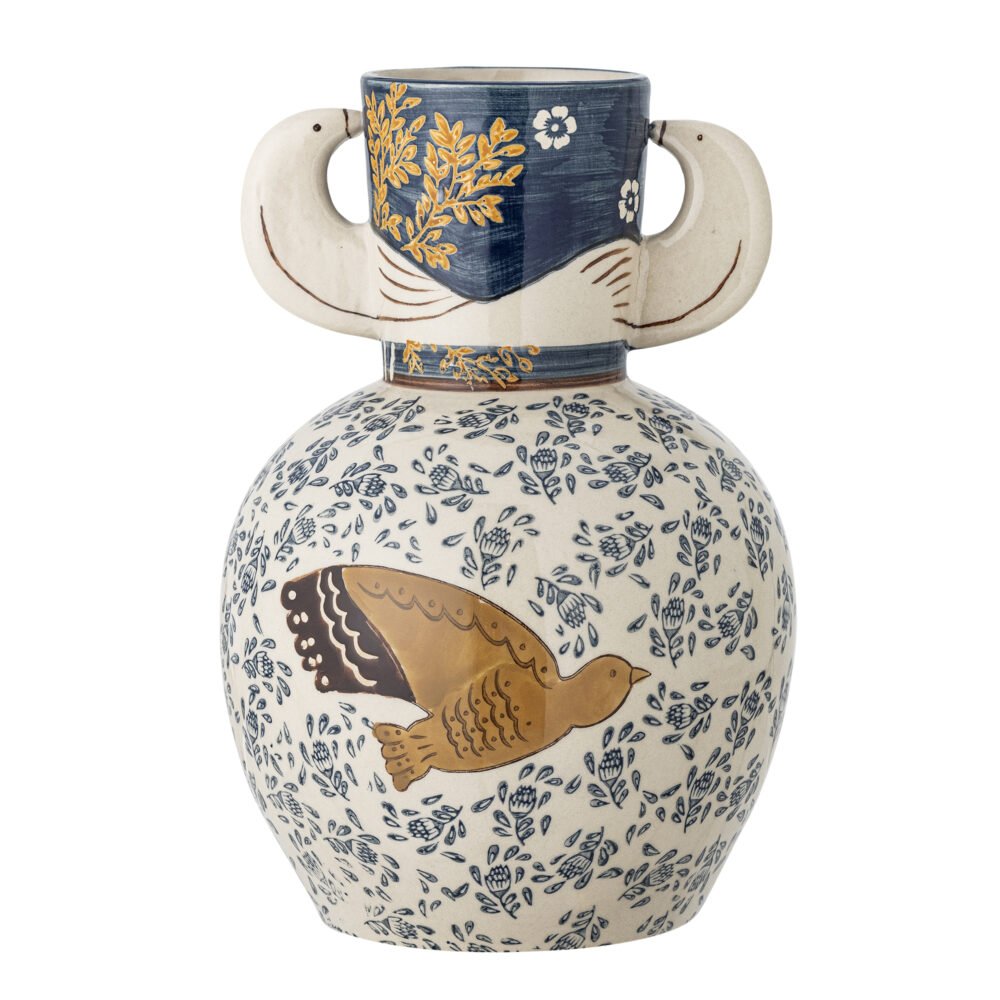 Hezha Vase, Blue, Stoneware