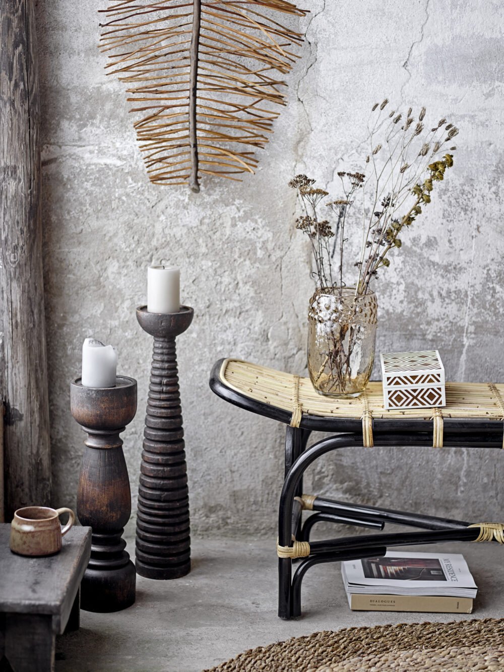 Theron Pedestal, Brown, Mango - Image 2