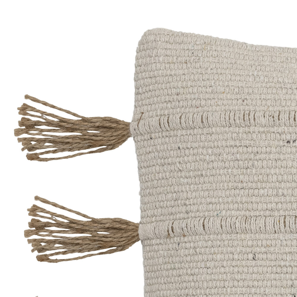 Ensar Cushion, Nature, Recycled Cotton - Image 3