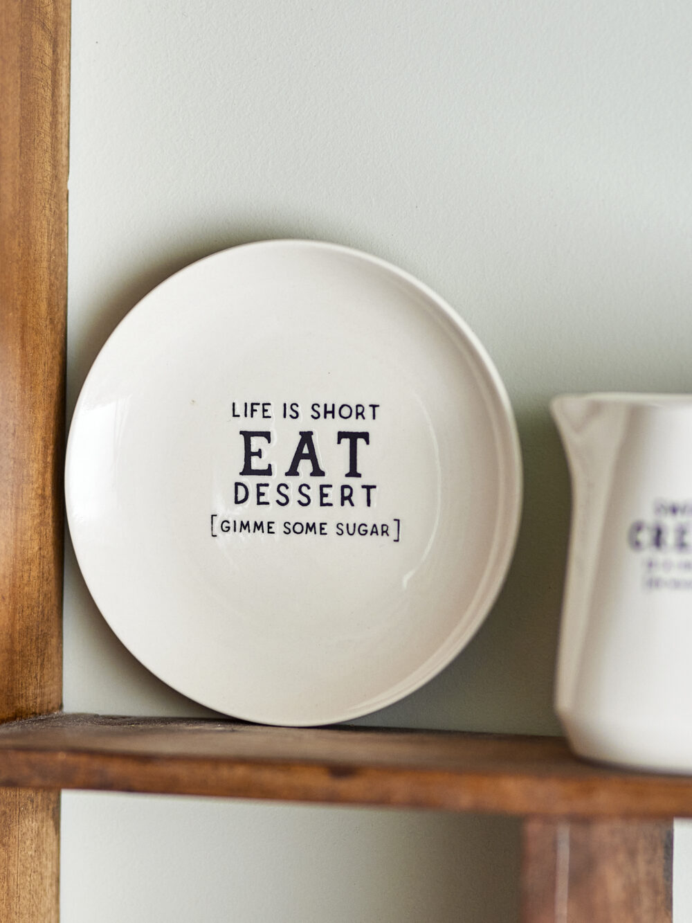 Wendy Plate, White, Stoneware - Image 4