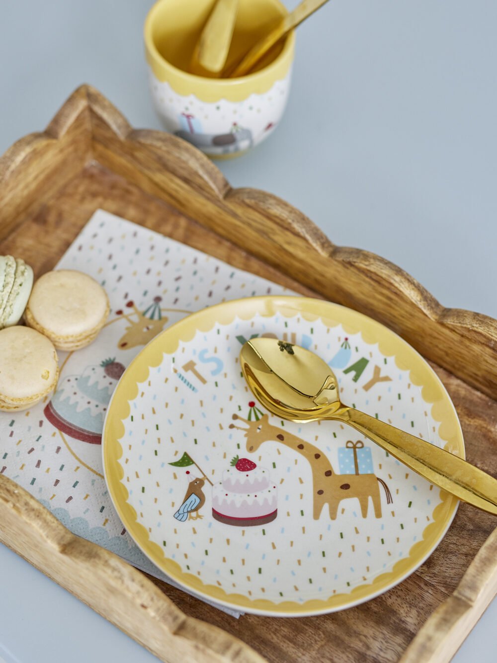 Celebrate Plate, Yellow, Stoneware - Image 4