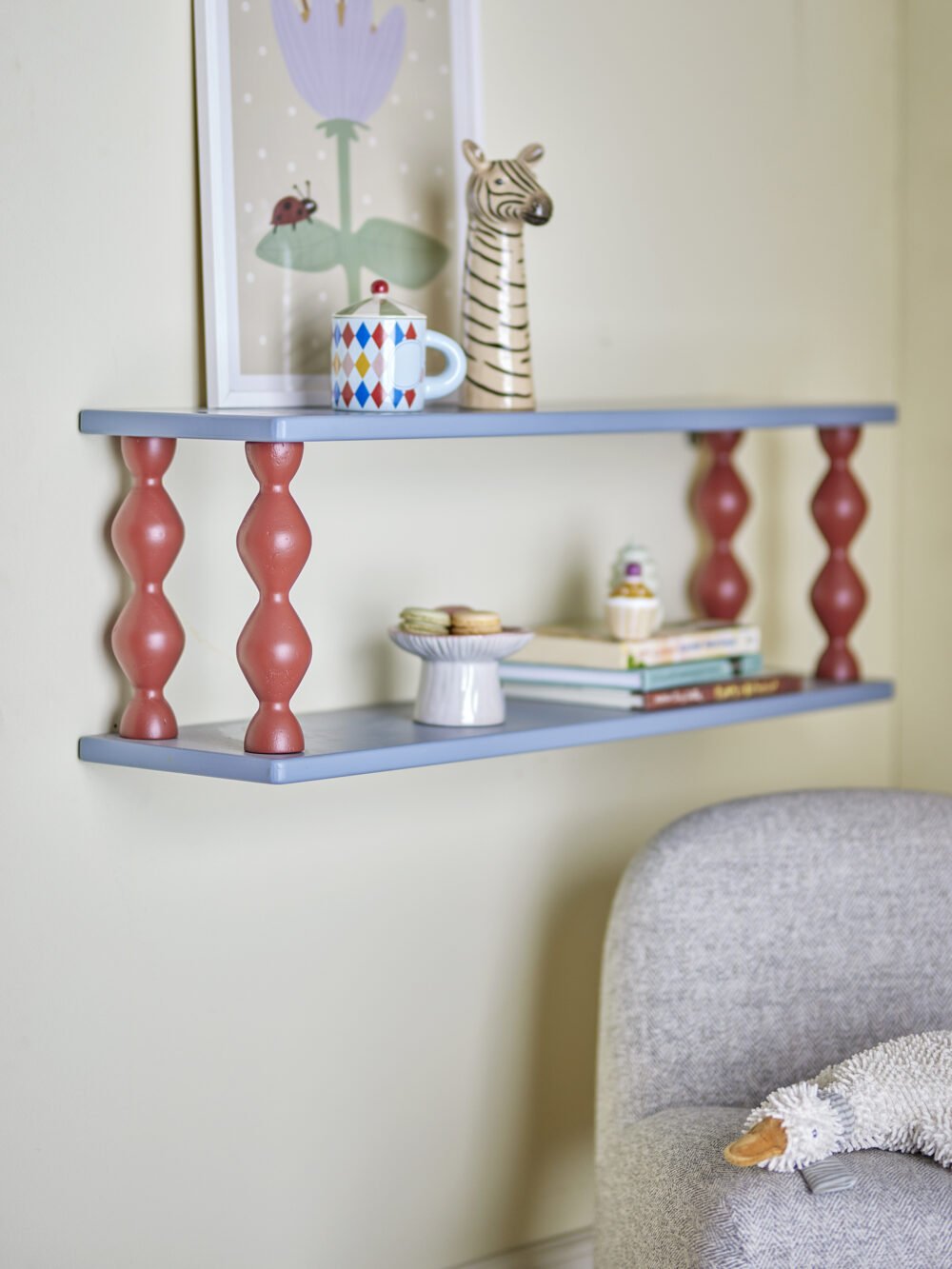 Bibiola Shelf, Blue, MDF - Image 4