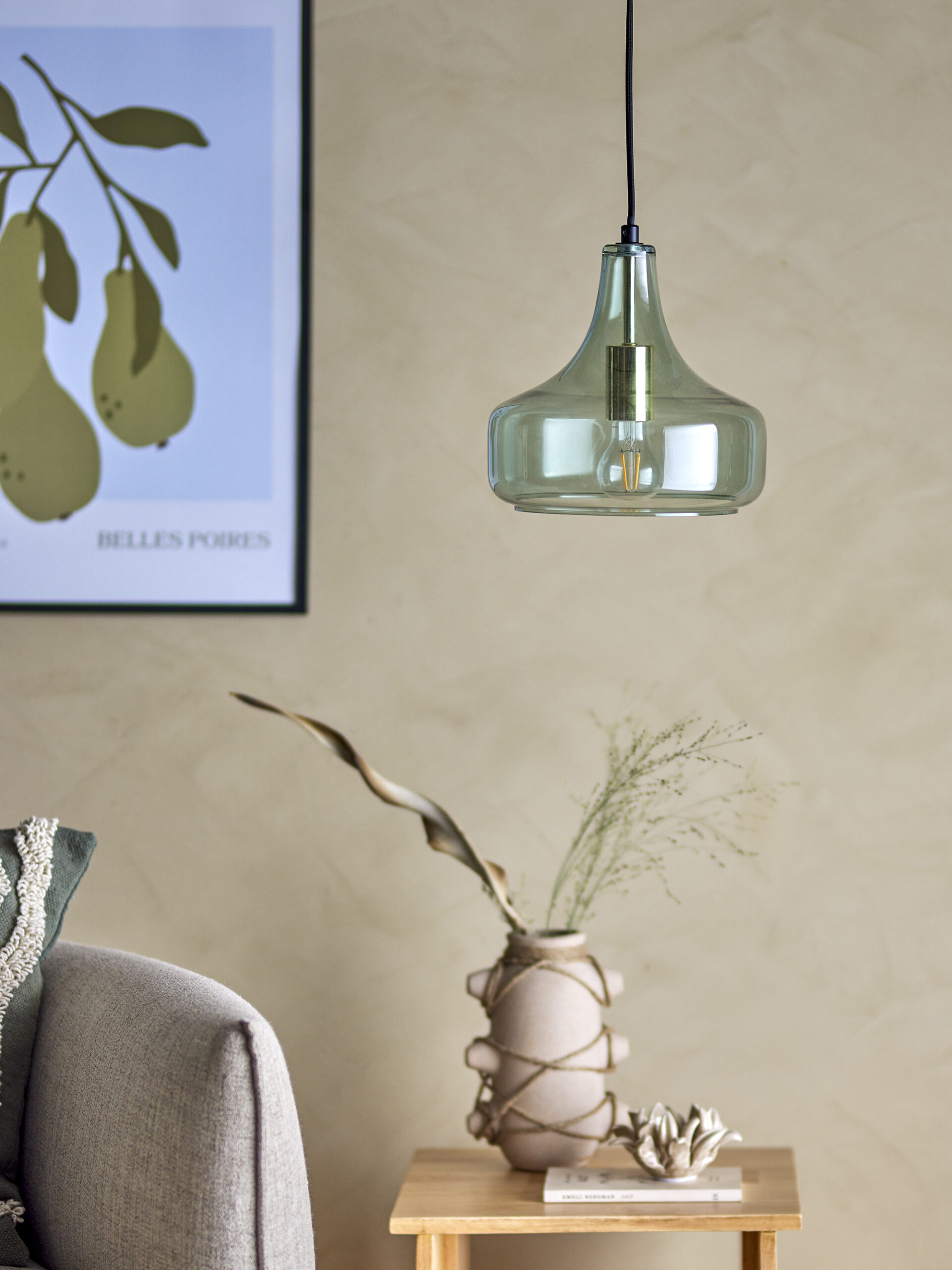 Yuser Pendant Lamp, Green, Glass - Image 3
