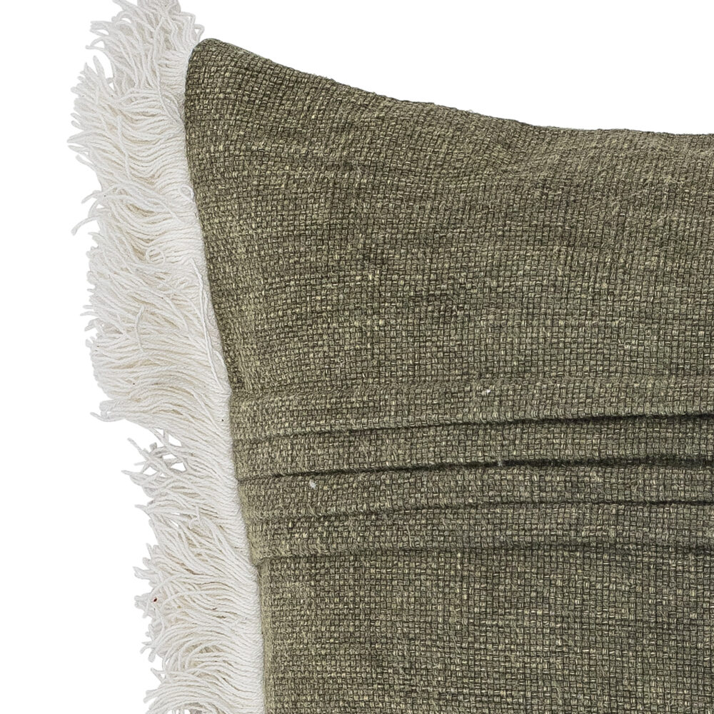 He Cushion, Green, Cotton - Image 3