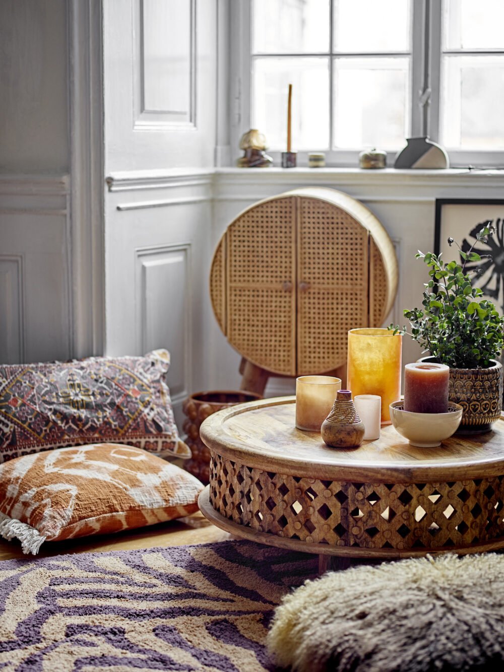 Ester Cushion, Orange, Cotton - Image 3
