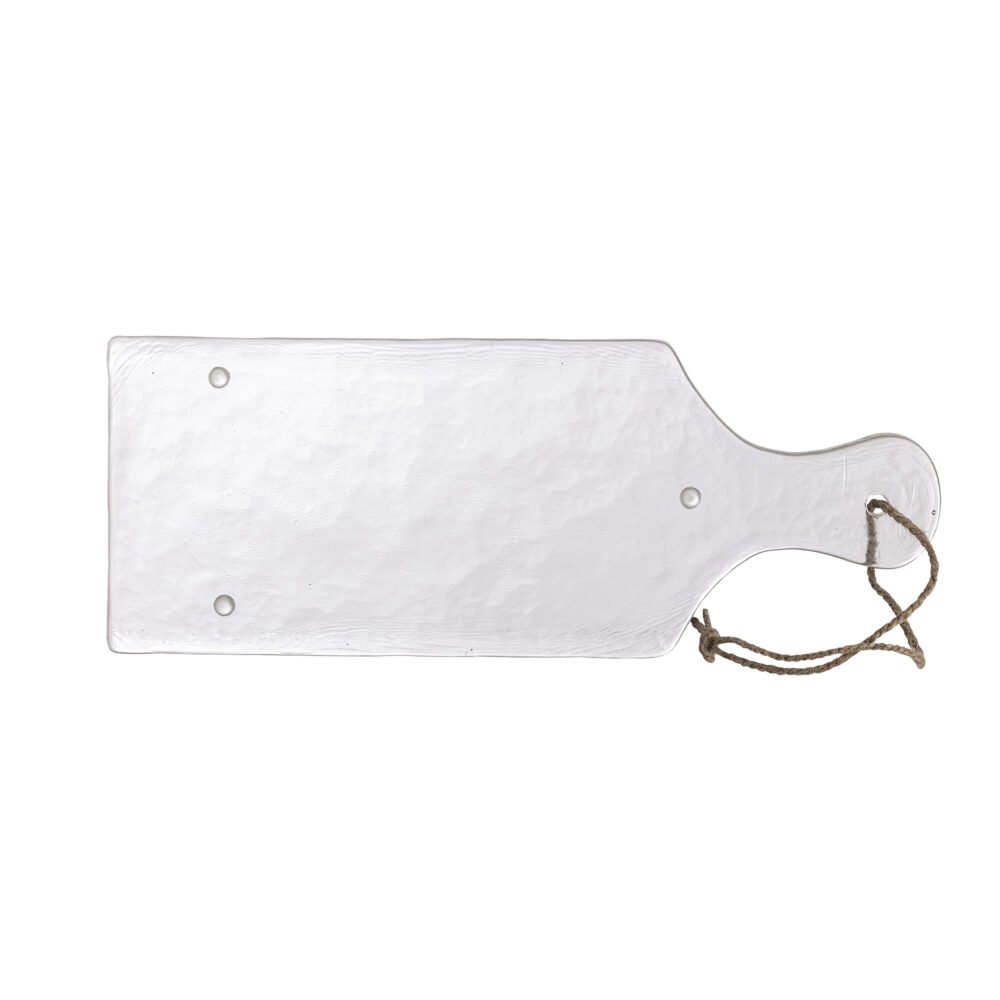 Johni Serving Board, Clear, Recycled Glass - Image 3