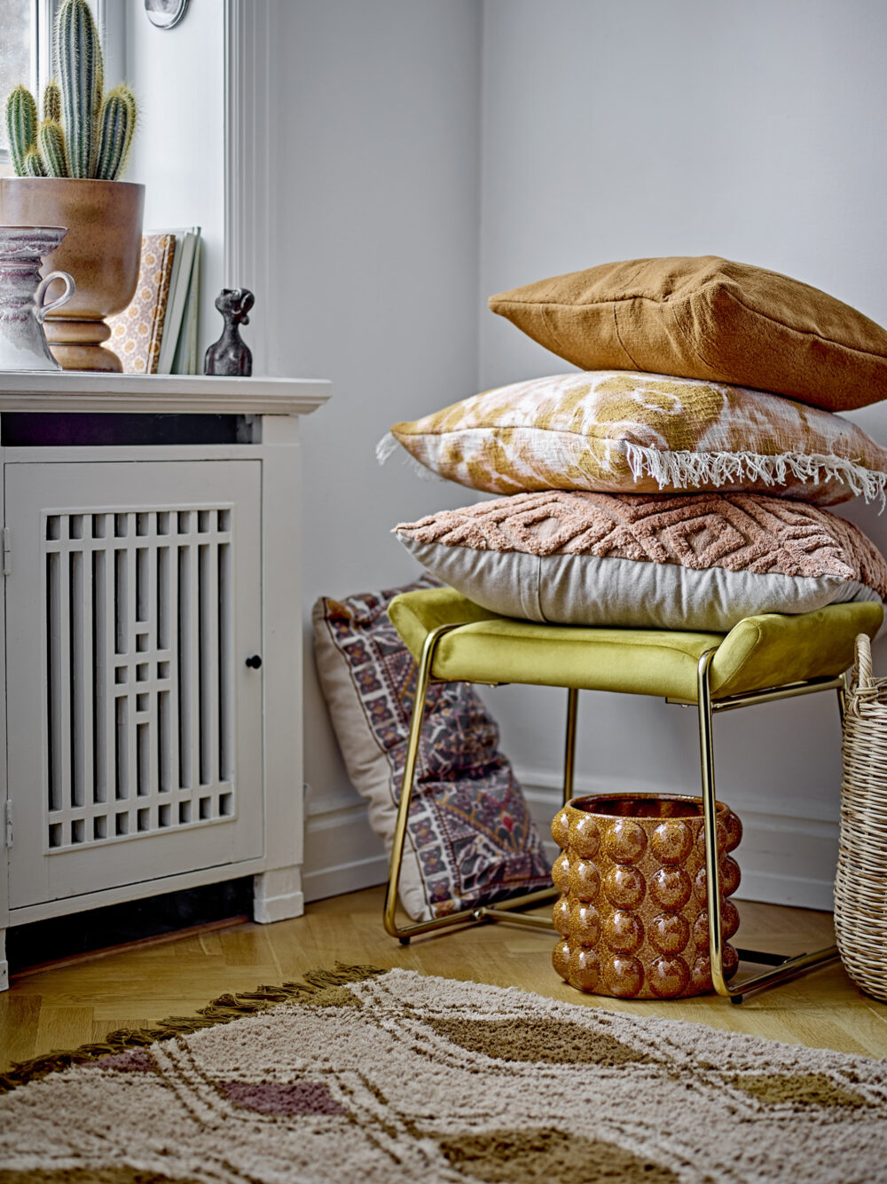 Megan Stool, Yellow, Polyester - Image 6