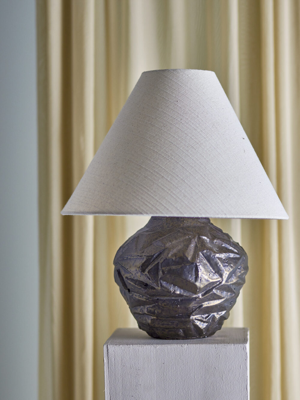 Carolla Table lamp, Brown, Stoneware - Image 3