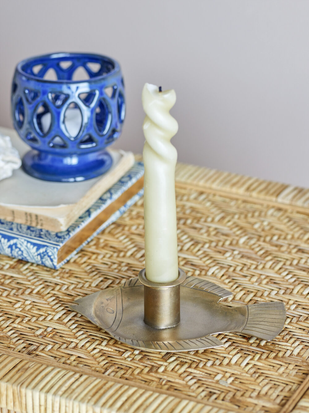 Fabius Candle Holder, Brass, Metal - Image 5