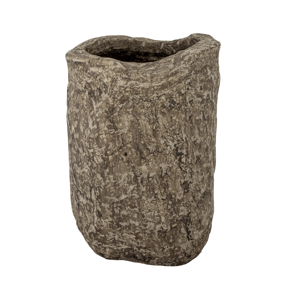 Janay Deco Vase, Brown, Paper Mache
