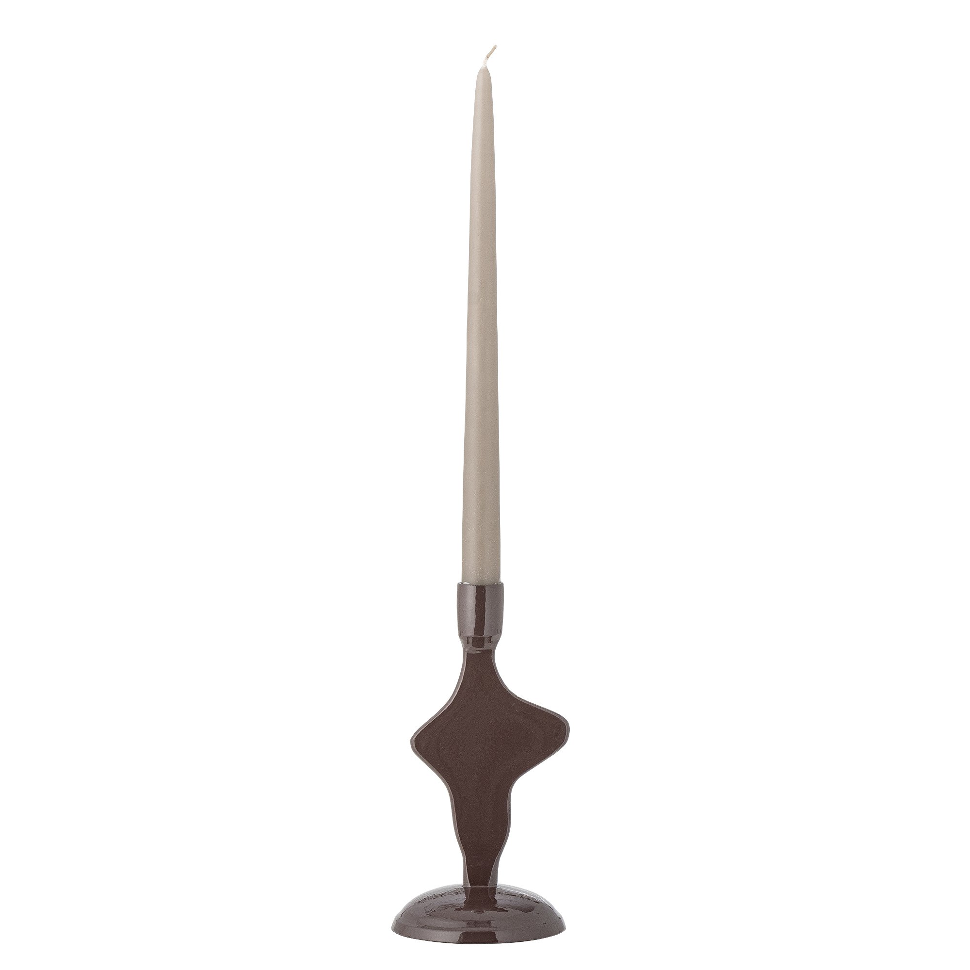 Cidra Candle Holder, Brown, Aluminum - Image 2
