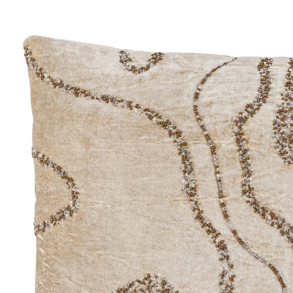 Adelona Cushion, Brown, Viscose - Image 3