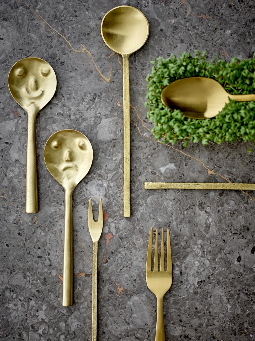Serra Fork, Gold, Brass - Image 3