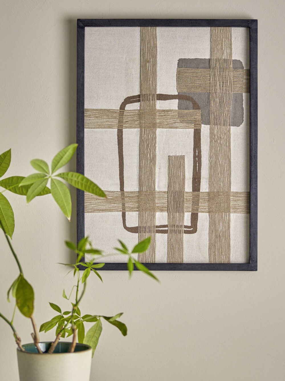 Bie Wall Decor, Brown, Cotton - Image 2