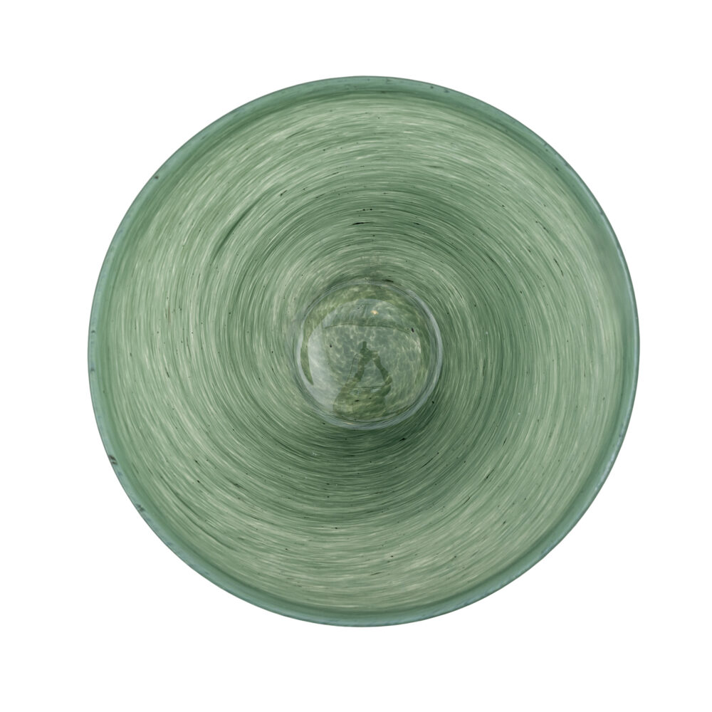 Esmaralda Bowl, Green, Glass - Image 3