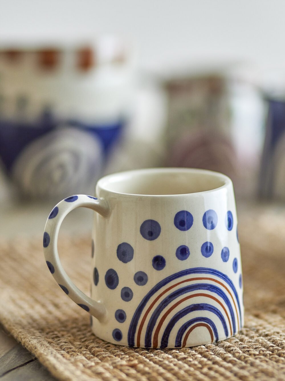 Shama Cup, Orange, Stoneware - Image 3