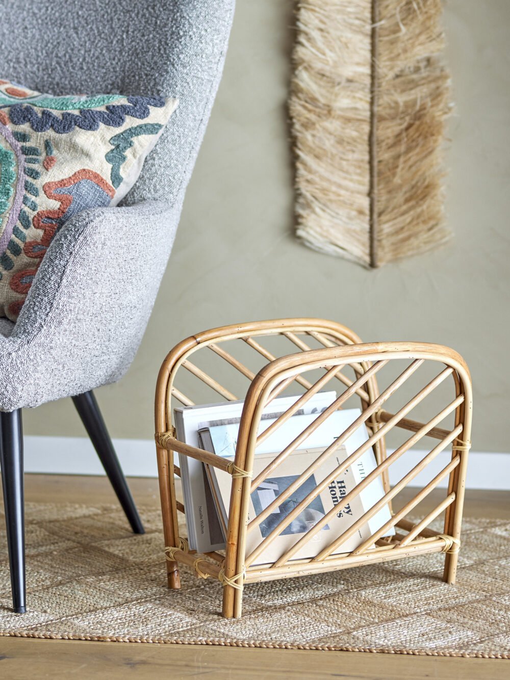 Baker Magazine Holder, Nature, Rattan - Image 4